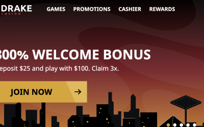 Drake Casino Free Bonus 2025 – $100 Bonus Code